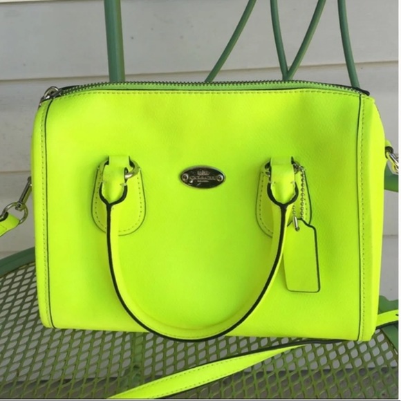 neon coach purse